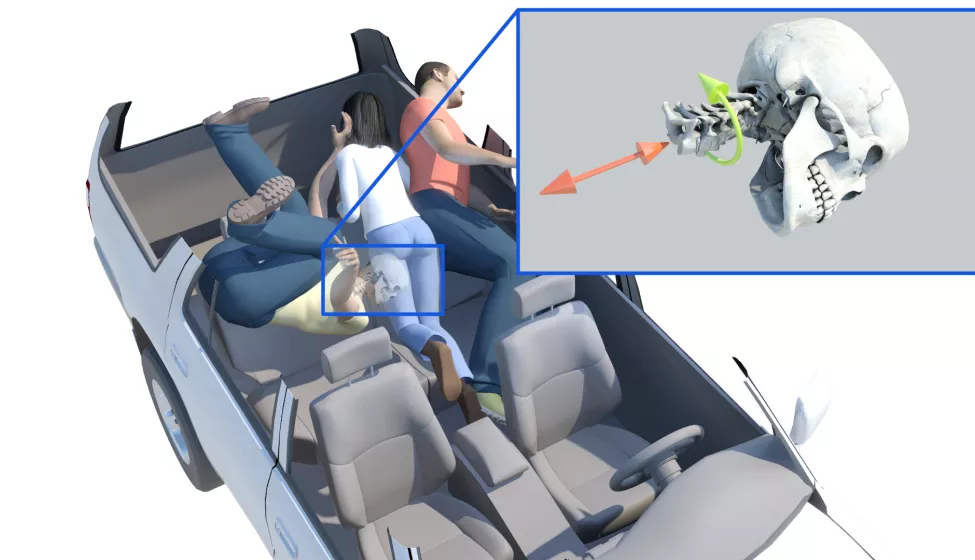 Car accident schematic