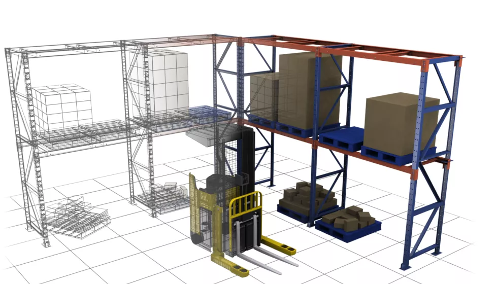 Forklift 3D Model