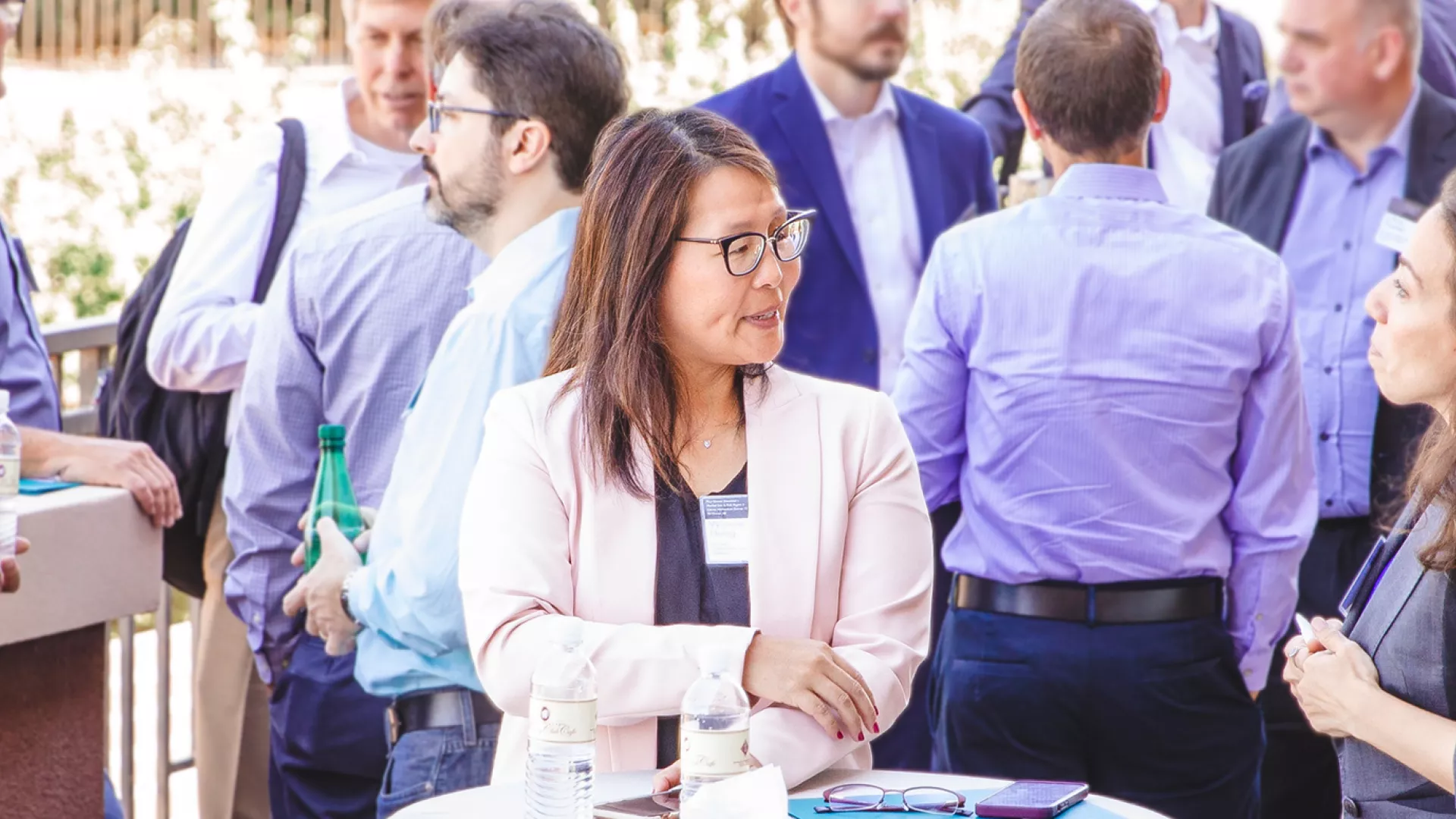 Company - About - Group of Exponent Consultants Outside in Business Casual Attire