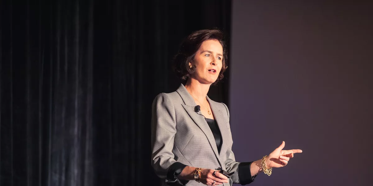 Catherine Corrigan speaking at Advancing Excellence 2022