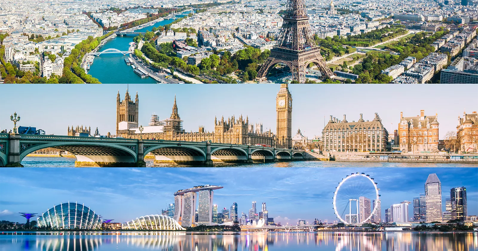 Collage of international cities