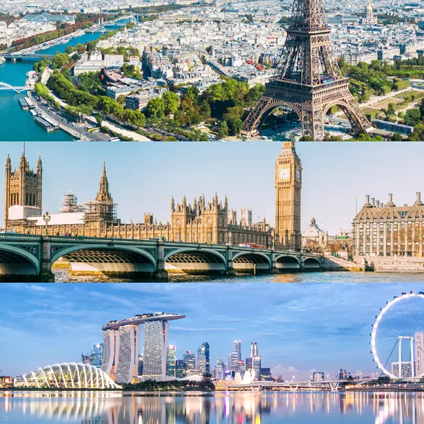 Collage of international cities